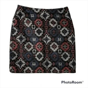 Monsoon Aztec Print pencil skirt Size 4